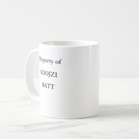 Morse Code Cofee Cup Koffiemok (Voorkant links)