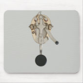 Morse Code CW Key Computer Mousepad Muismat (Voorkant)