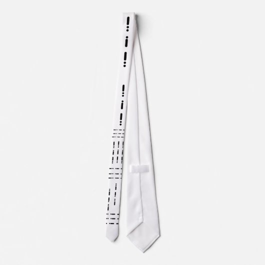 Morse Code "DAD"-stropdas door Brownielocks Stropdas (Achterkant)