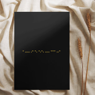 Morse code Dank u kaart