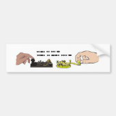 Morse Code Fist Bumper Sticker (Voorkant)