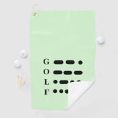 morse code golfhanddoek (Insitu)