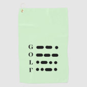 morse code golfhanddoek (Voorkant)