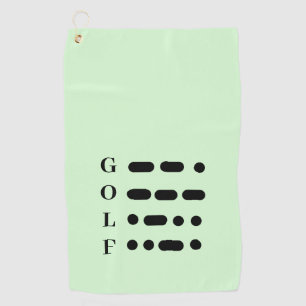 morse code golfhanddoek