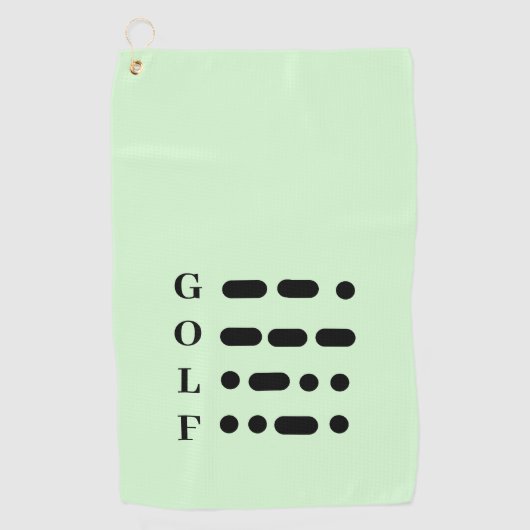 morse code golfhanddoek (Voorkant)
