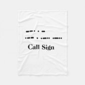 Morse code "Haal goed" vlooienzak. Aanpassen Fleece Deken (Voorkant)