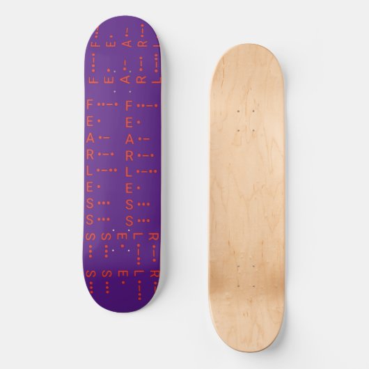 "Morse Code I" Persoonlijk Skateboard (Voorkant)
