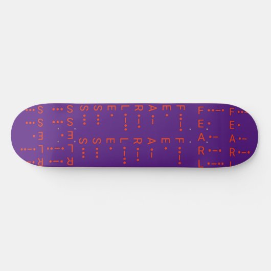 "Morse Code I" Persoonlijk Skateboard (Horizontaal)
