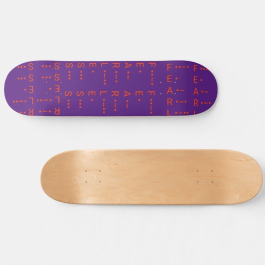 "Morse Code I" Persoonlijk Skateboard (Horizontaal)