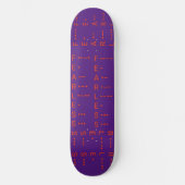 "Morse Code I" Persoonlijk Skateboard (Voorkant)
