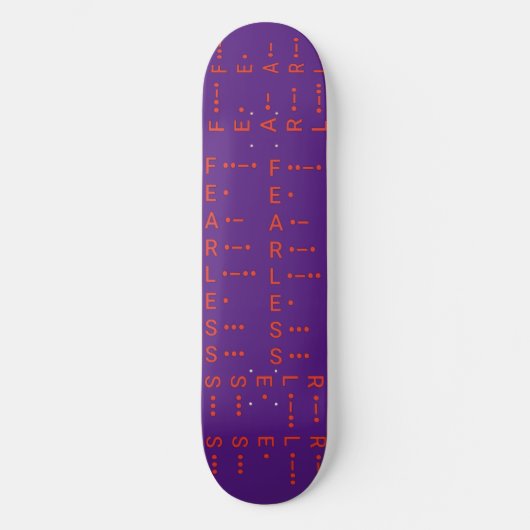 "Morse Code I" Persoonlijk Skateboard (Voorkant)