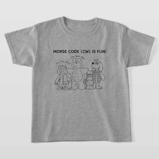 Morse Code is Leuk T-Shirt voor Jonge Leerlingen (Laagn)