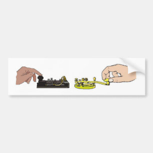 Morse Code Keys Bumpersticker