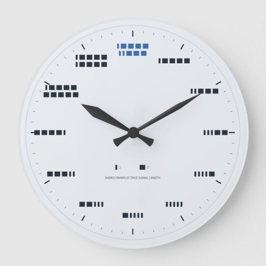 Morse Code-klok - Werkelijke seinlengte, Vorst Grote Klok (Voorkant)
