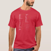 Morse-code - laatste crème t-shirt (Voorkant)