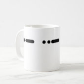 Morse Code "MOK" Mok door Brownielocks (Voorkant links)