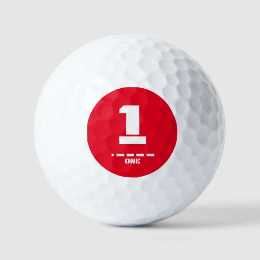 Morse Code & NAVO 1-One golfballen (Voorkant)