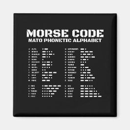 Morse Code & NAVO Educatief Ontwerp Magneet