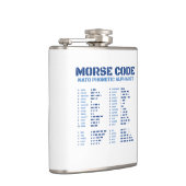 Morse Code NAVO Fonetisch Alfabet Heupfles (Rechts)