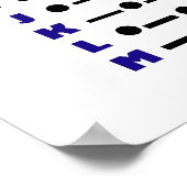 Morse Code of CW Colorful Poster (Hoek)