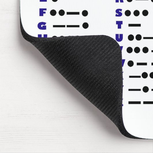 Morse-code of CW-Muismat (aanpasbaar) Muismat (Hoek)