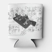 Morse Code Radio Key Schematisch Blikjeskoeler (Voorkant)