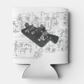 Morse Code Radio Key Schematisch Blikjeskoeler (Achterkant)