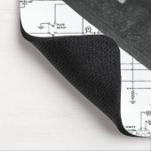 Morse Code Radio Sleutel Schematische Muismat (Hoek)