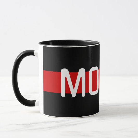 MORSE Code Red Line Design Mok (Links)