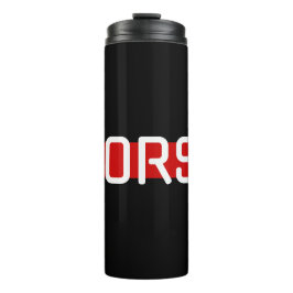 MORSE Code Red Line Design Thermosbeker