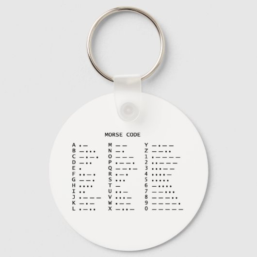 Morse Code Sleutelhanger (Voorkant)