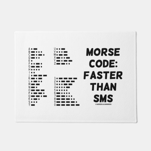 Morse code: Sneller dan SMS International Morse Deurmat (Voorkant)