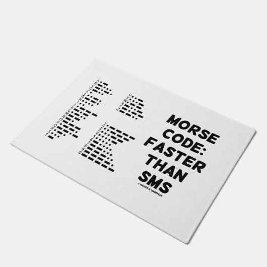 Morse code: Sneller dan SMS International Morse Deurmat (Schuin)