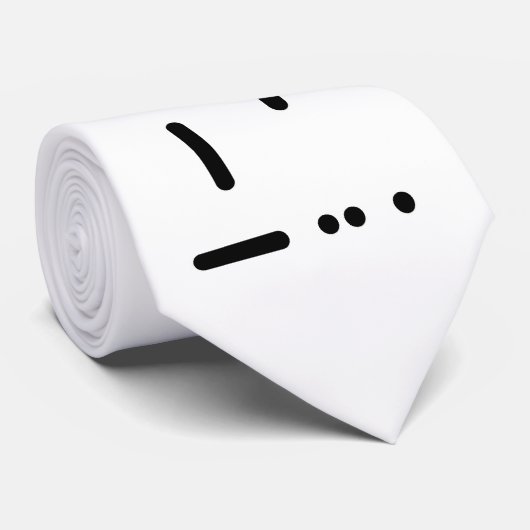 Morse Code "Stropdas" Stropdas door Brownielocks (Opgerold)