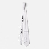 Morse Code "Stropdas" Stropdas door Brownielocks (Achterkant)