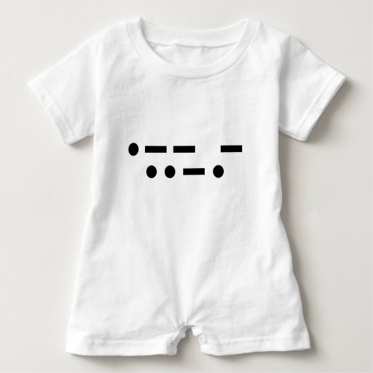 Morse Code wtf T-shirt (Voorkant)