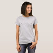 Morse code: Zwart leven is belangrijk. Bella Circl T-shirt (Voorkant volledig)