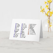 Morse-codekaartje Kaart (Gele Bloem)