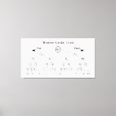 Morse codestructuurdiagram canvas afdruk (Voorkant)