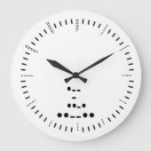 Morse-codewandklok Grote Klok (Voorkant)