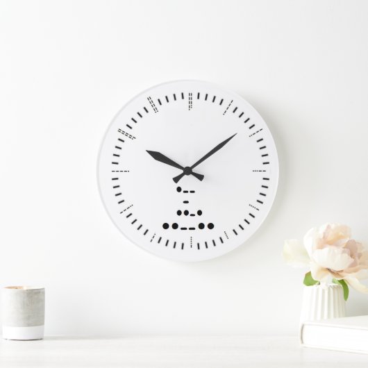 Morse-codewandklok Grote Klok (Huis)