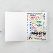 Morse Kerstman - 5"x7" Vouw Kerstkaart Feestdagen Kaart (Binnen)