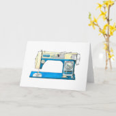 Morse  naaimachine Kaart (leeg) (Gele Bloem)