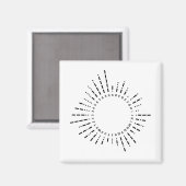 Morsecode Alfabet Magneet (Voorkant / Achterkant)