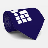 Morsecode "Ik ben een betweter" Leuk Blauw Stropdas (Opgerold)