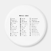 MORSECODE MAGNEET (Voorkant)