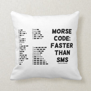 Morsecode: sneller dan SMS (Internationale Morseco Kussen