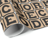 Morsecode, Systeem van Punten en Strepen Cadeaupapier (Rol Hoek)