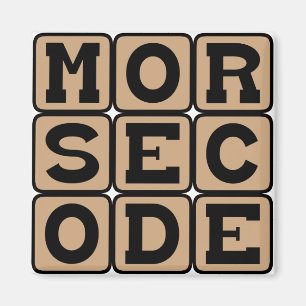 Morsecode, Systeem van Punten en Strepen Magneet