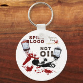 Morsen Bloed, geen olie-Sleutelhanger Sleutelhanger (Voorkant)